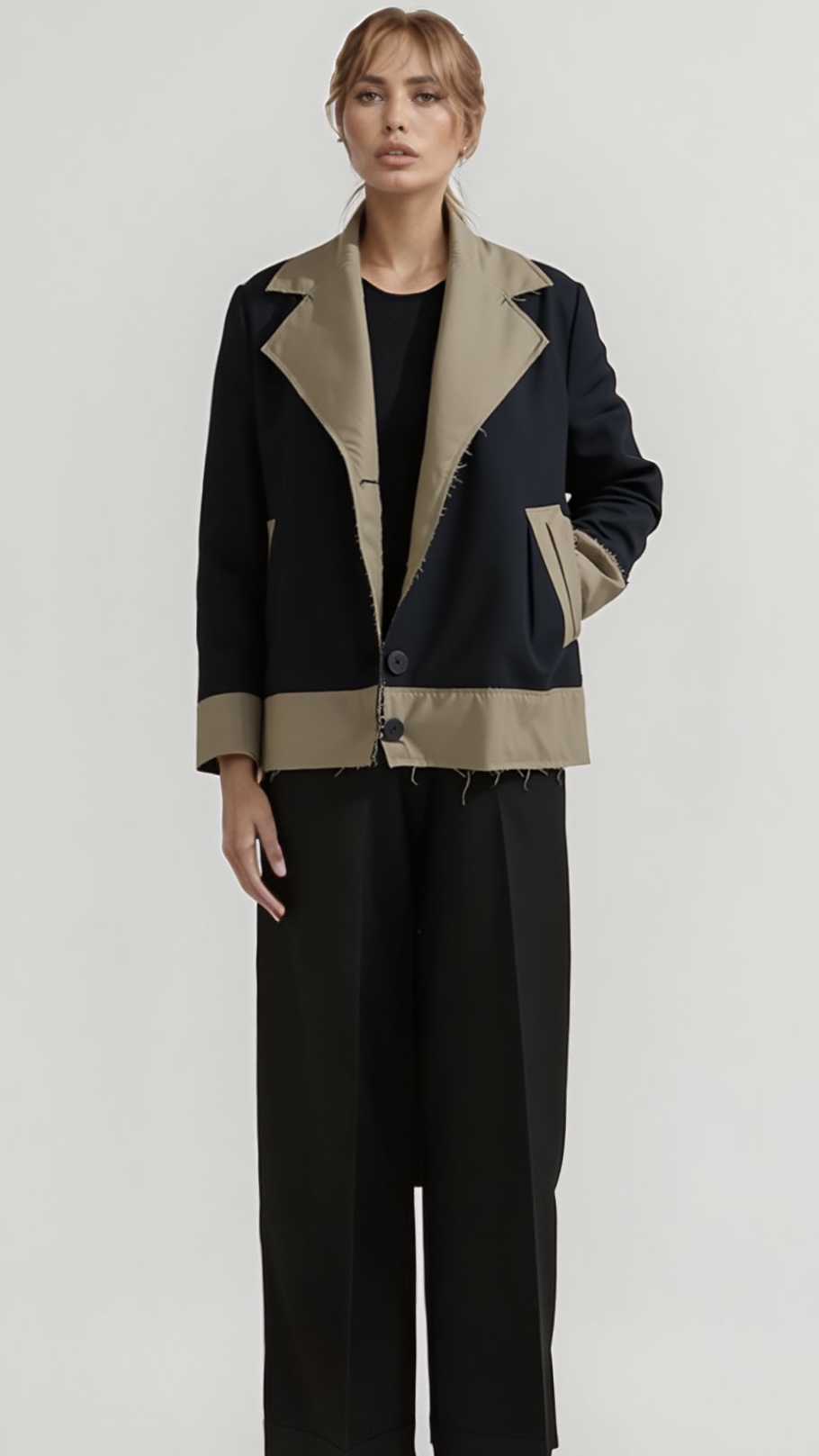 CHAQUETÓN VIVO BICOLOR STANDARD OEKO-TEX