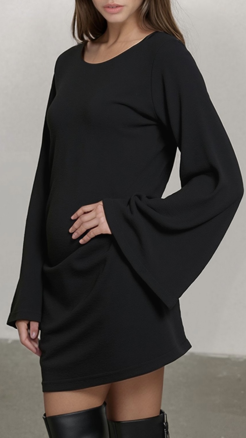 VESTIDO CORTO GODET STANDARD OEKO-TEX